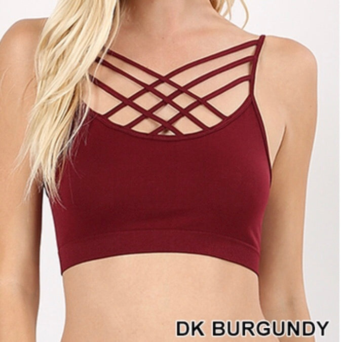Tops, Triple Criss Cross Bralette