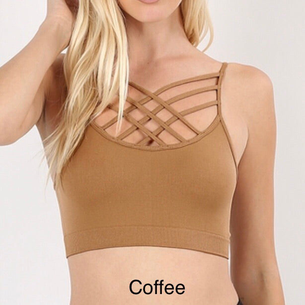 Tops, Triple Criss Cross Bralette