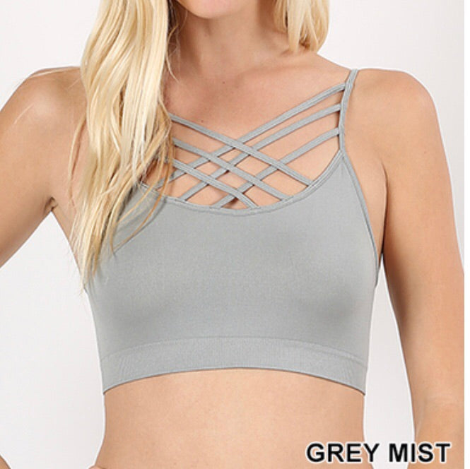 Tops, Triple Criss Cross Bralette