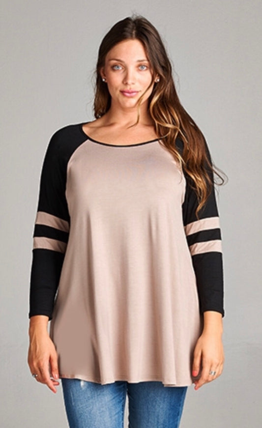 Tops, Long Sleeve Sporty Tunic