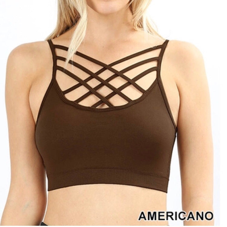 Tops, Triple Criss Cross Bralette