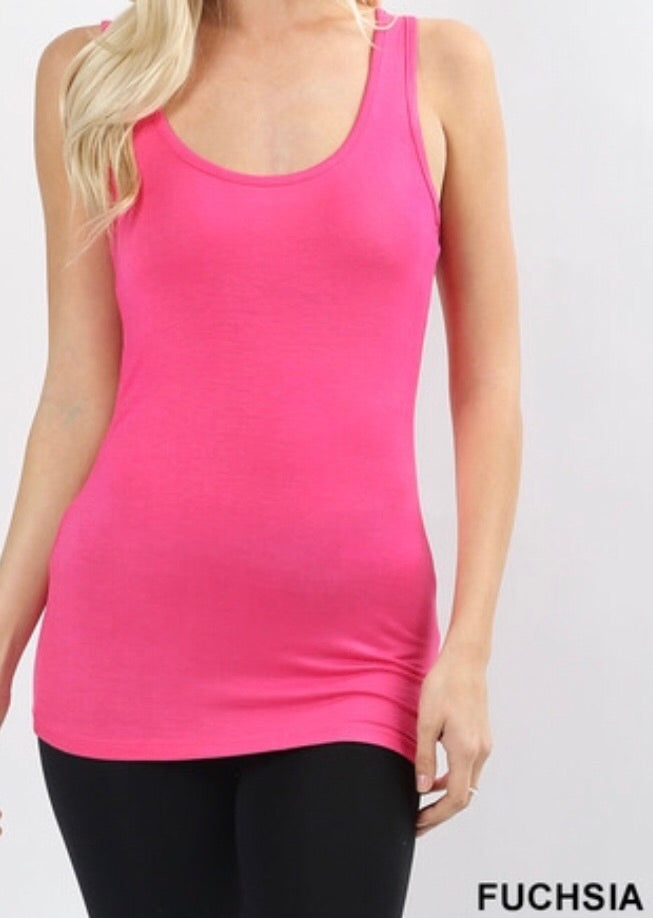 Tops, Scoop Back Tank Top