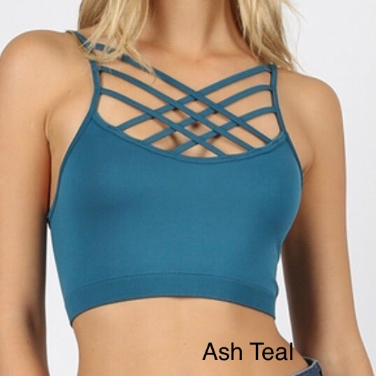 Tops, Triple Criss Cross Bralette