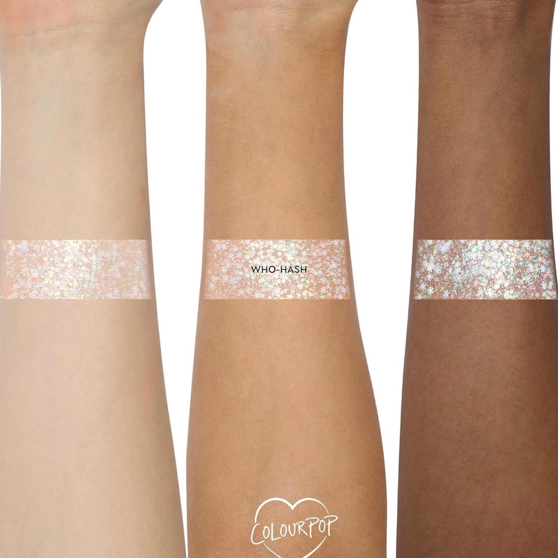 ColourPop The Grinch Who-Hash Gliterally Obsessed Iridescent Body Glitter Gel - Limited Edition Glitter Makeup for Hair, Face & Body - Holiday Makeup Must-Have (0.6 oz)