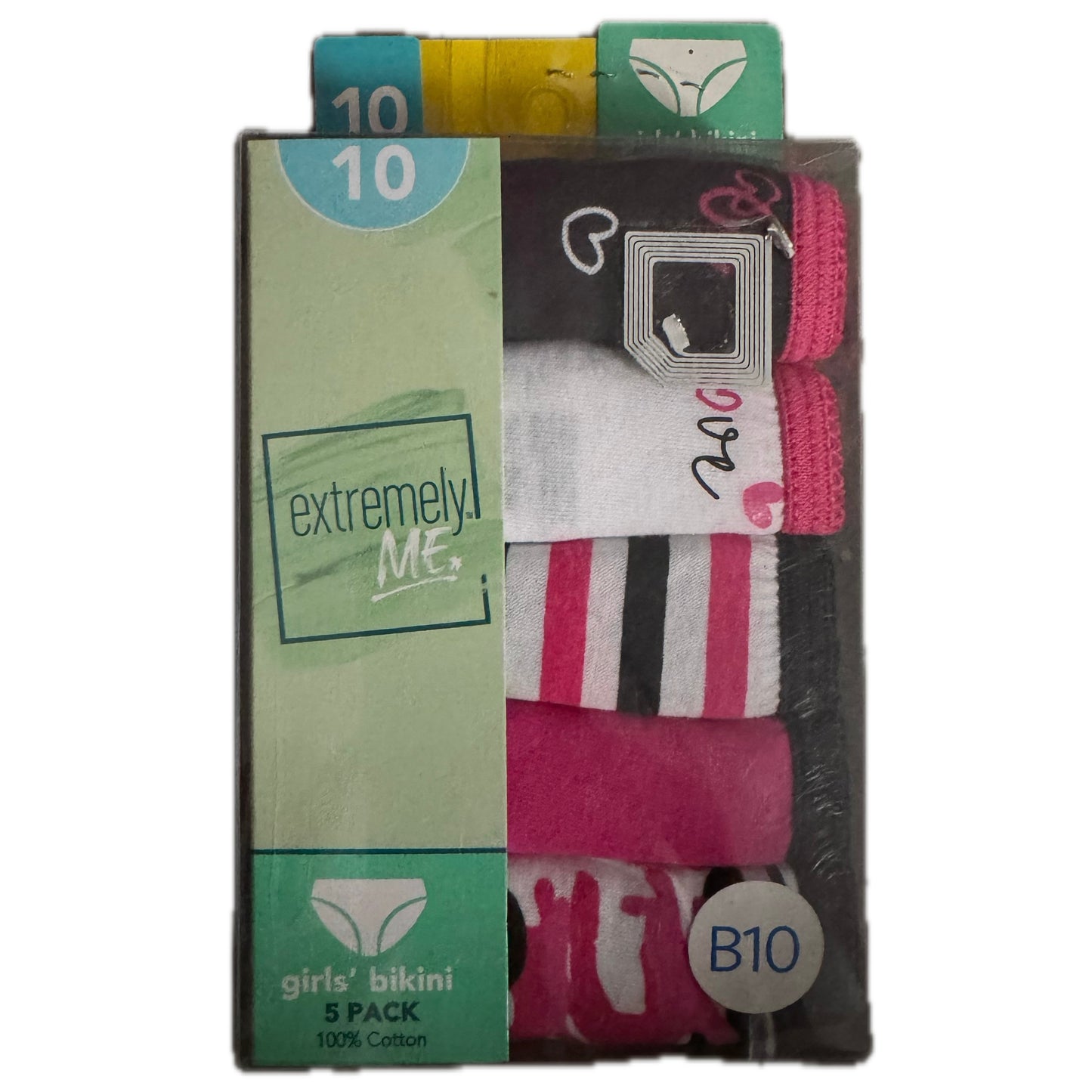 Girls, Extremely Me Cotton Underwear, 5 Pack, Size 10