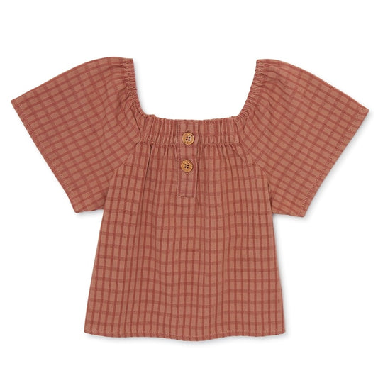 Youth, Easy Peasy Short Sleeve Henley Blouse