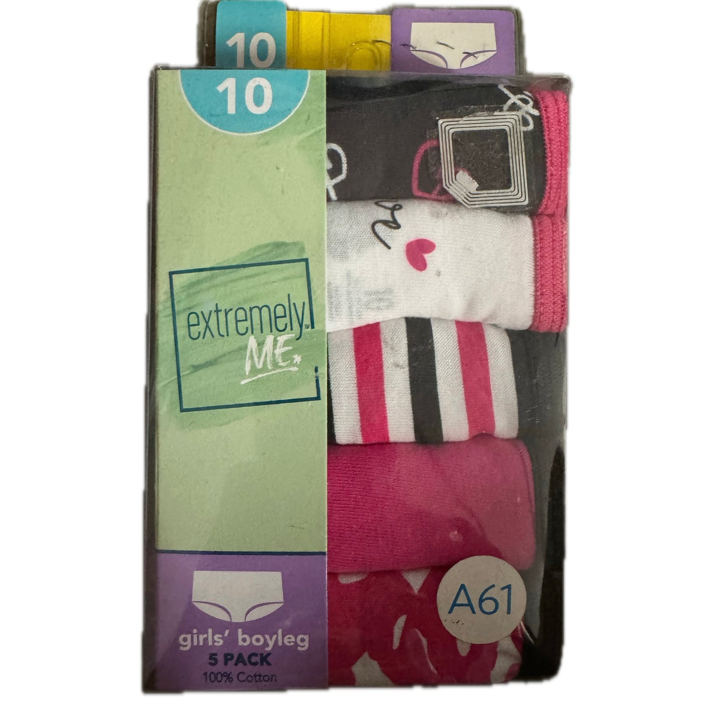 Girls, Extremely Me Cotton Underwear, 5 Pack, Size 10