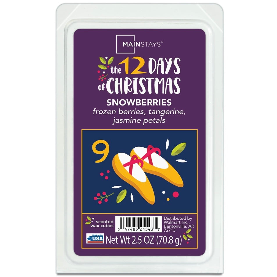 Mainstays 12 Days Of Christmas Wax Melts