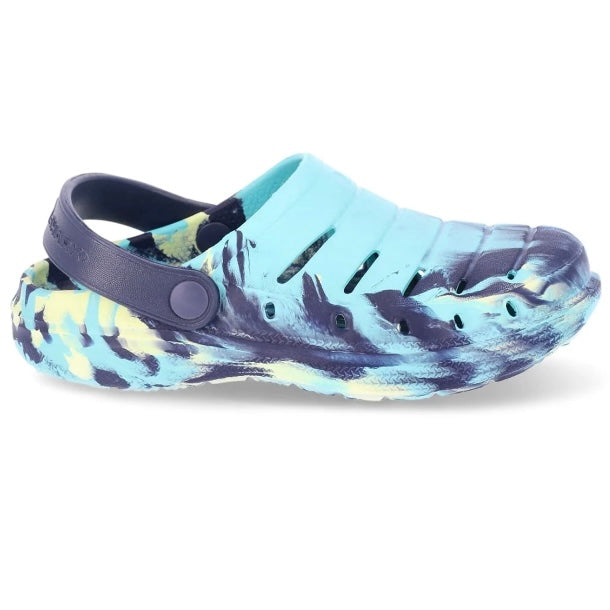 Youth, Rugged Shark Tie Dyed Clogs
