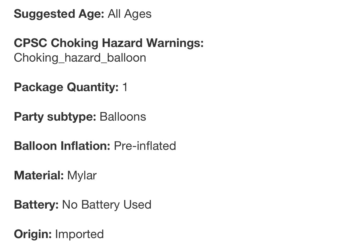 Anagram Pre-Inflated Helium Super Shaped Foil Balloon