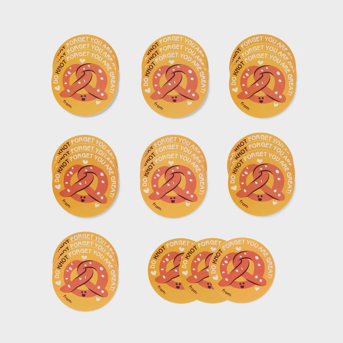 Valentine's Day Snack Giveaway Stickers