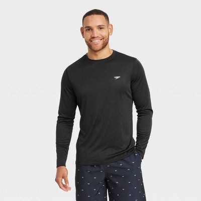 Men’s, Speedo Long Sleeve Rash Guard Shirt, Size M