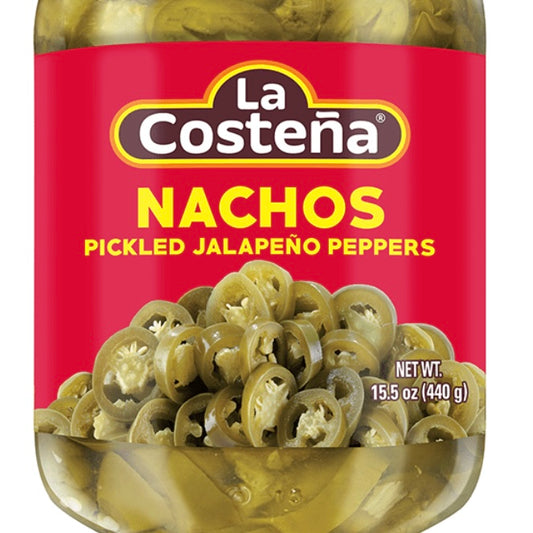La Costeña Nachos Pickled Jalapeño Peppers, 15.5oz
