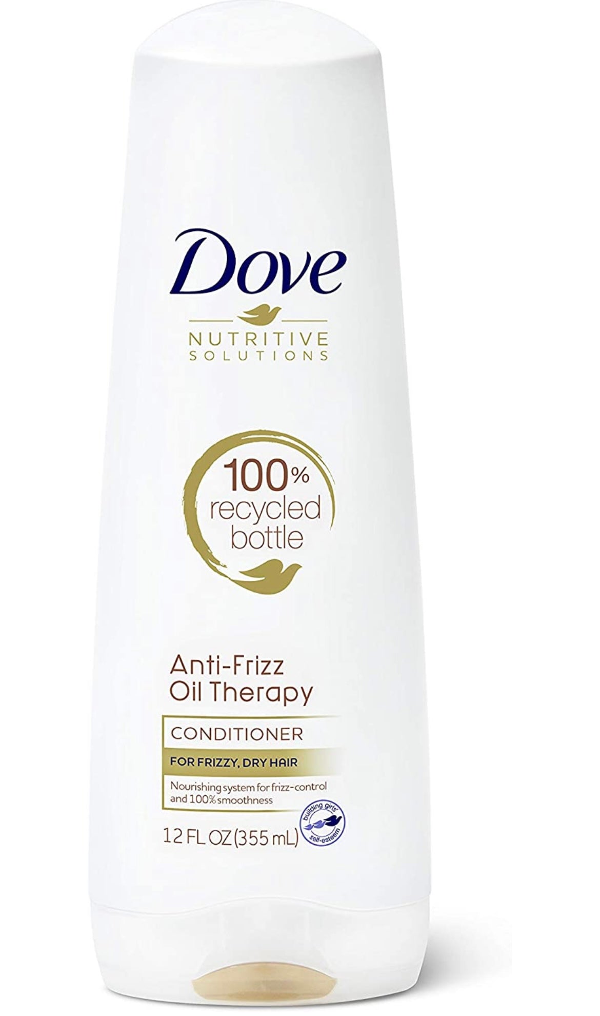 Dove Nutritive Solutions Dry Hair Conditioner for Frizzy, Unruly Hair Oil Therapy with Nutri-Oils Moisturizing Conditioner Formula for Smooth Hair 12 oz