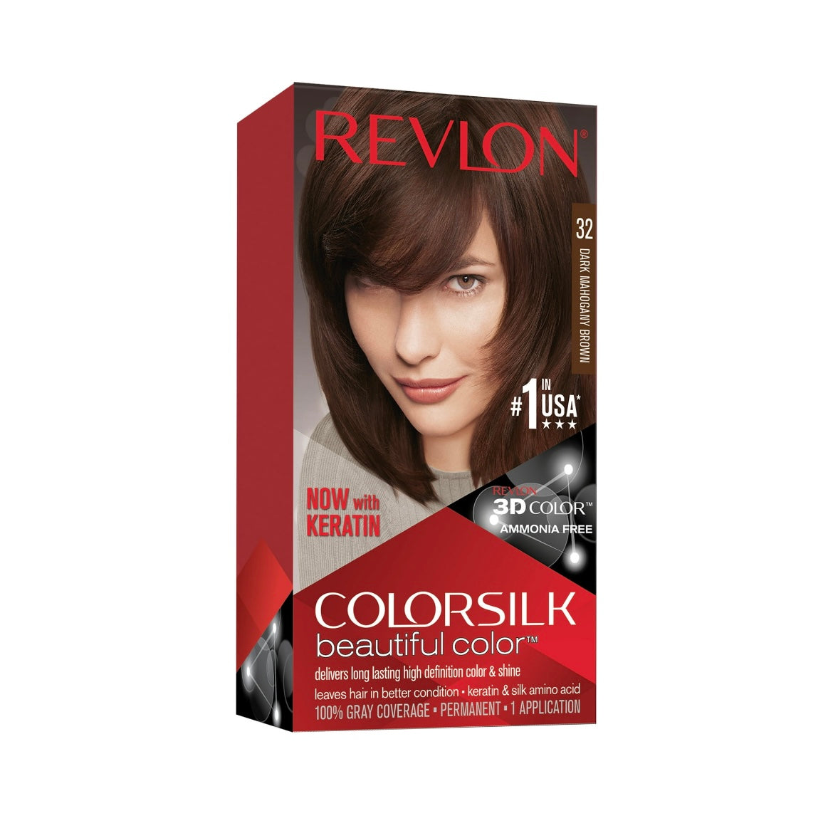 Revlon Colorsilk Permanent Hair Color, No Mess Formula, 1 Pack