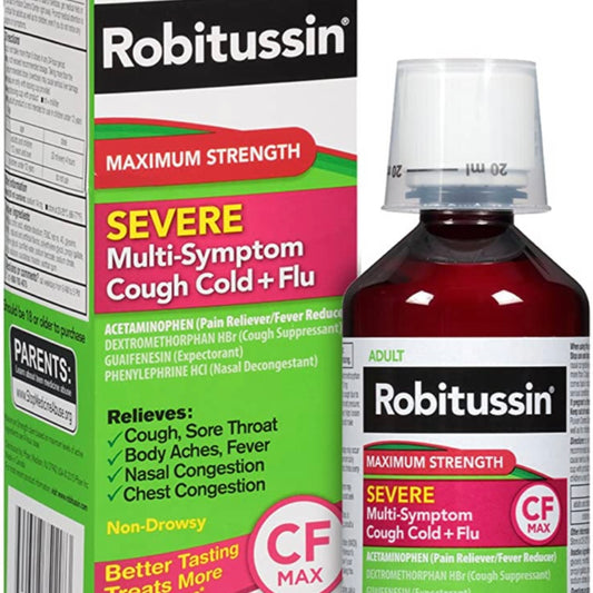 Adult Robitussin Severe Multi Symptom Cough Cold + Flu