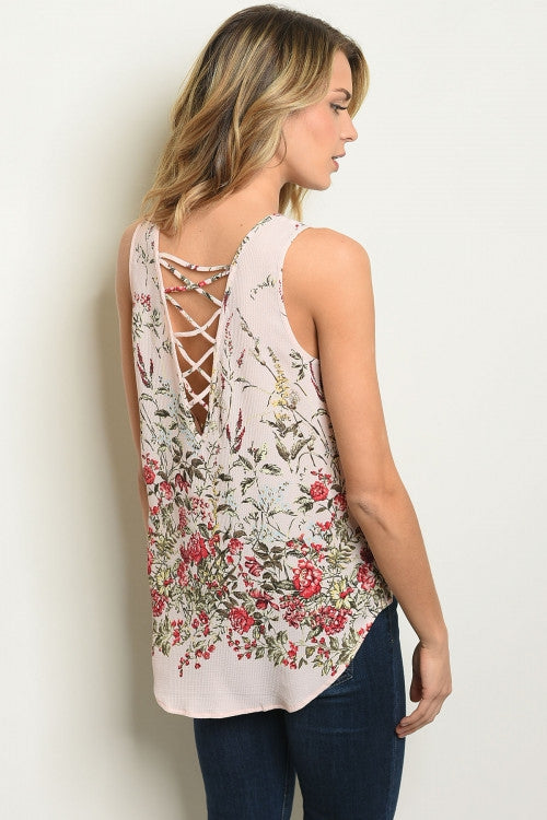 Tops, Floral Tank