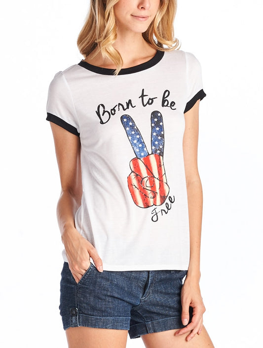 Tops, Born to Be Free Tee