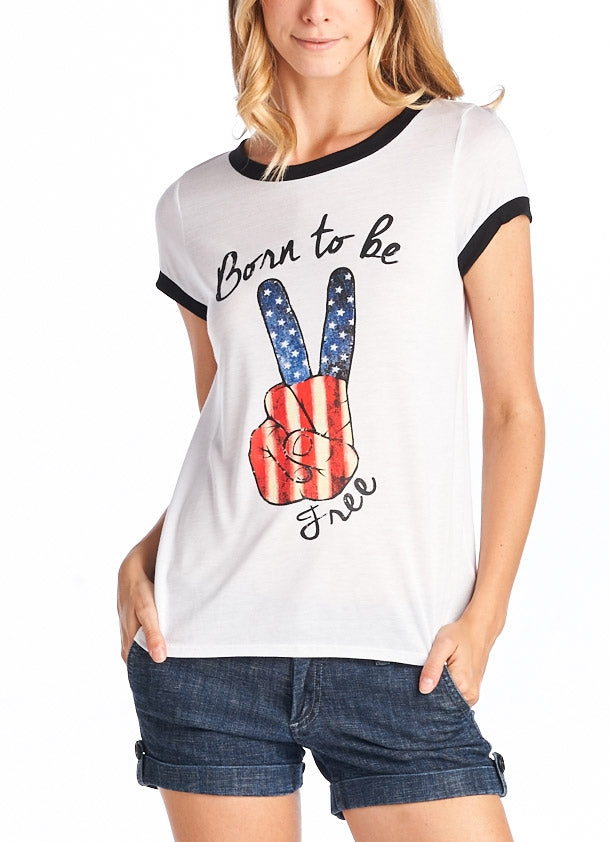 Tops, Born to Be Free Tee