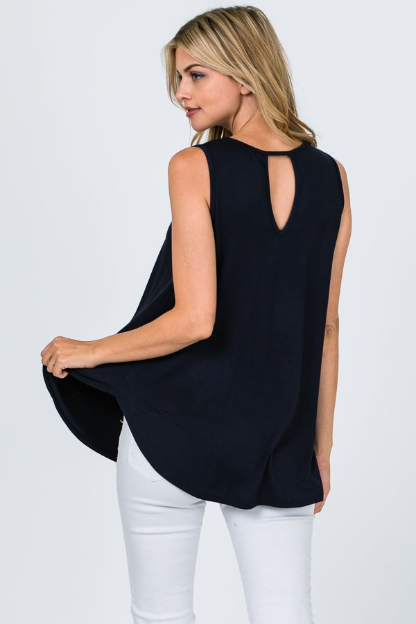 Tops, Sleeveless w/Keyhole Front and Back