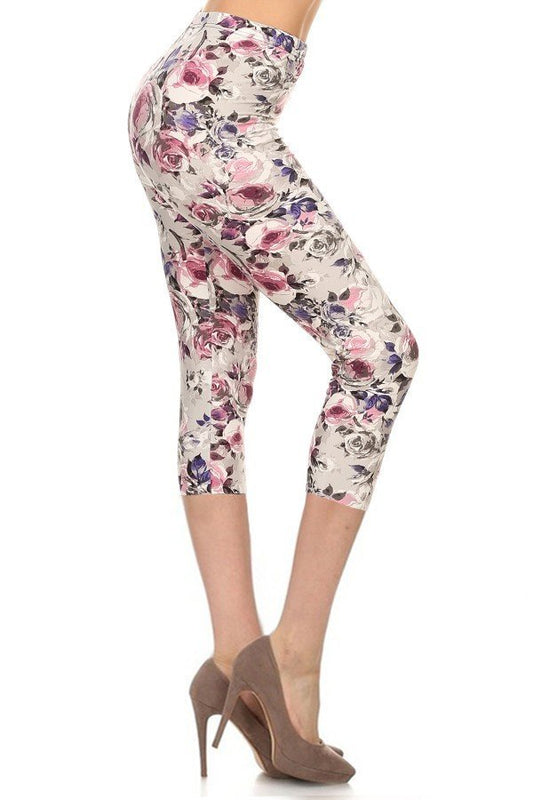 Leggings, Pink and Purple Floral