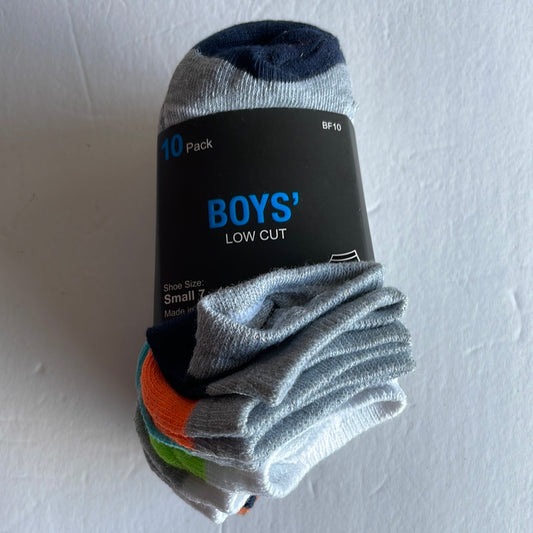 Boy’s Low Cut Socks, 10 Ct