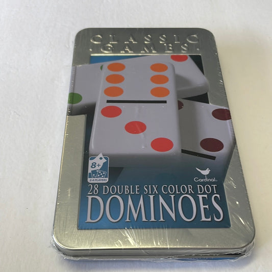 Cardinal Classic Games 28 Double Six Color Dot Dominoes