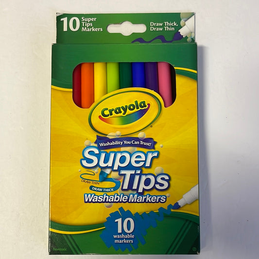 Crayola Super Tips Washable Markers, 10 Ct