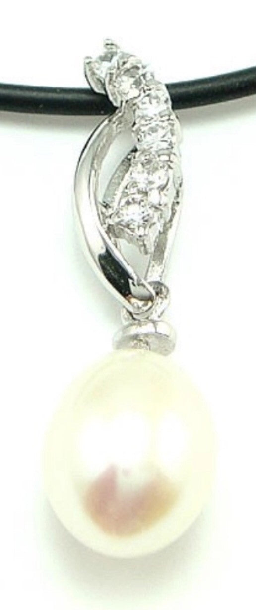 Horse Eye Single-Pearl Pendant Mounting (Sterling silver)