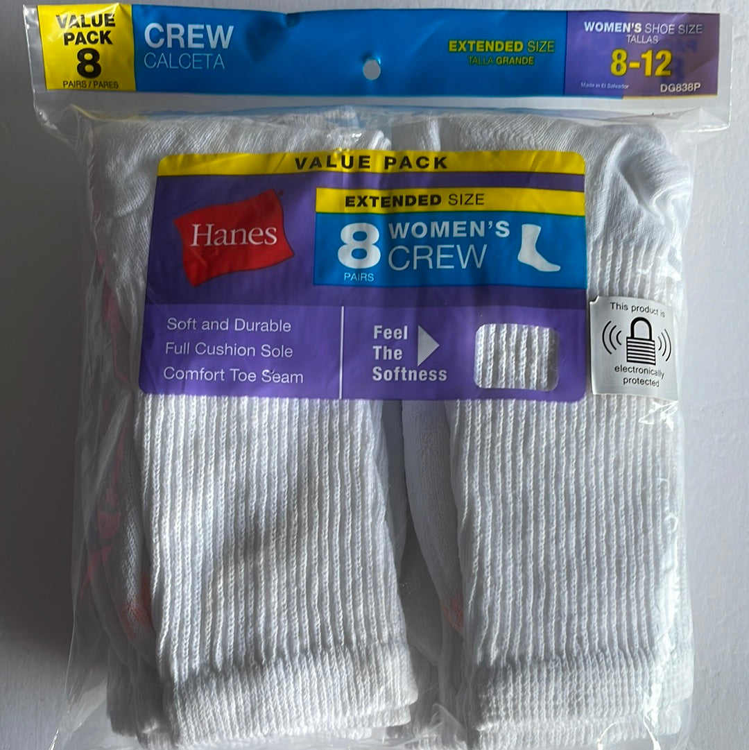 Women’s Hanes Crew Socks