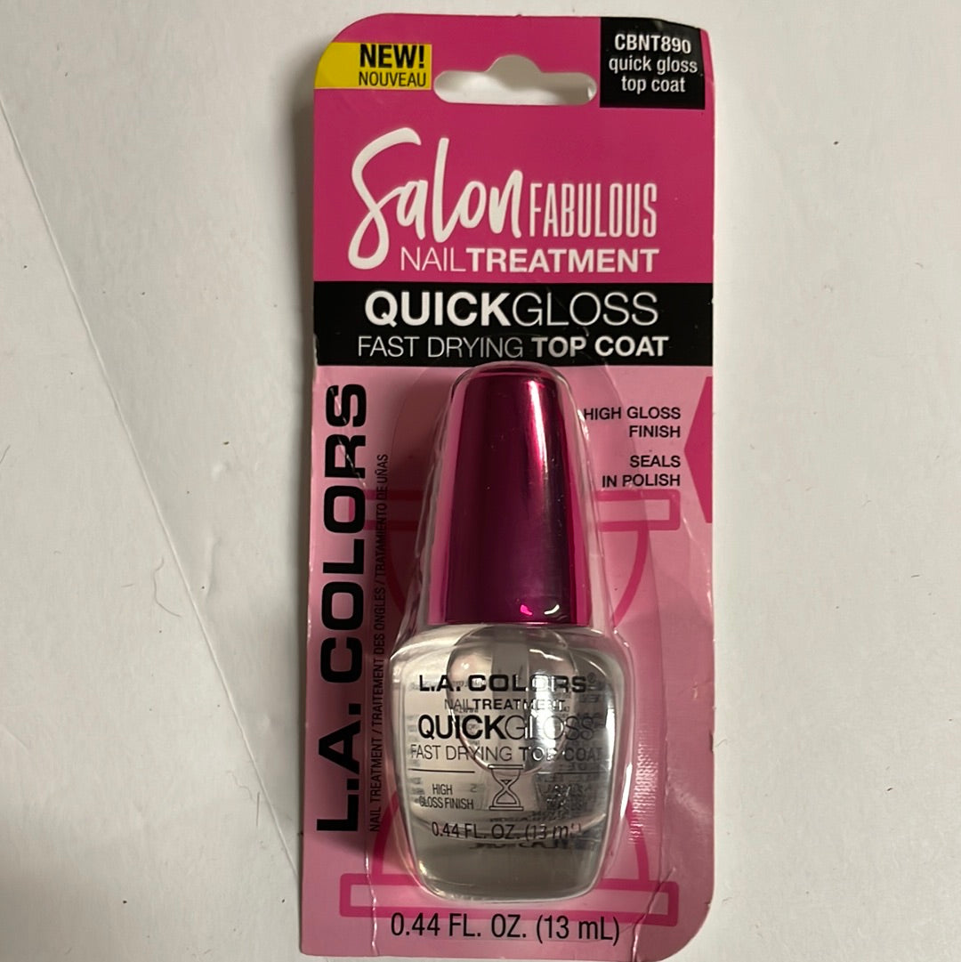 L.A. Colors Salon Fabulous Nail Treatment Quick Gloss Top Coat