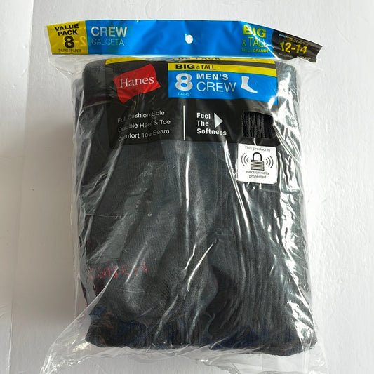 Men’s Hanes Crew Socks, Big and Tall