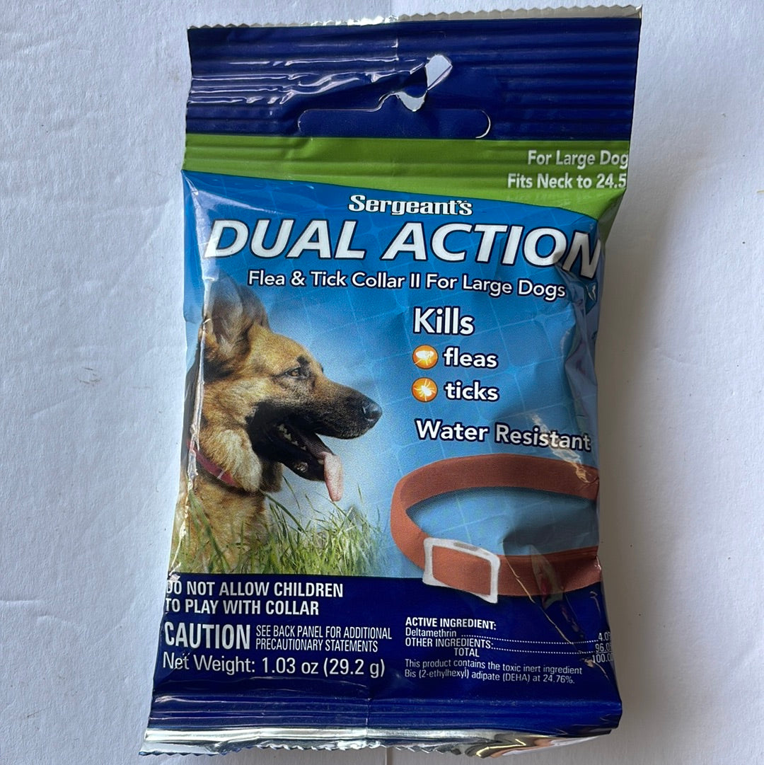 Sergeant’s Dual Action Flea And Tick Dog Collar, 1 Pack