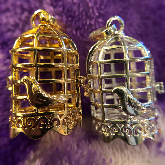 Bird Cage Multi-Pearl Cage Pendant