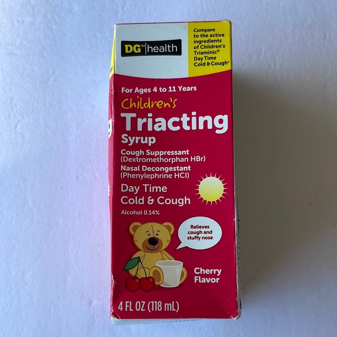 Children’s Triacting Syrup Cough Suppressant, 4 Fl Oz