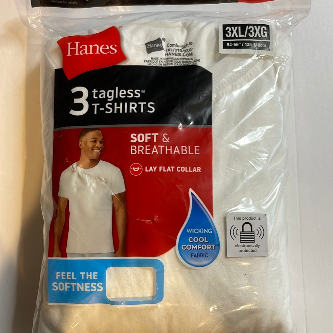 Men’s Hanes Crew T-Shirts, White