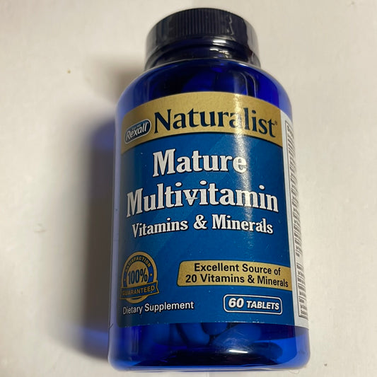 Rexall Naturalist Mature Multivitamin, 60ct