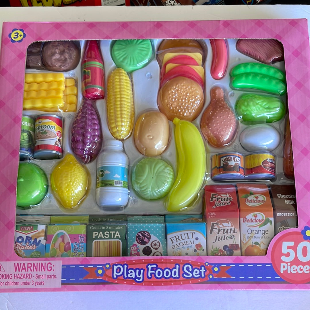 Toys, Play Food Set, 50 Pieces