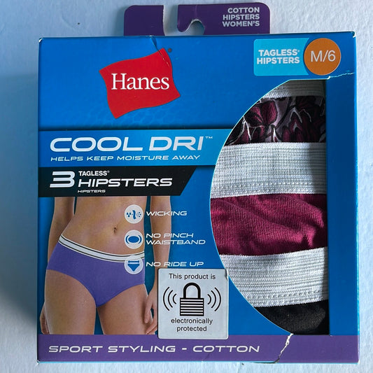 Women’s Hanes Cool Dri Hipsters Underwear