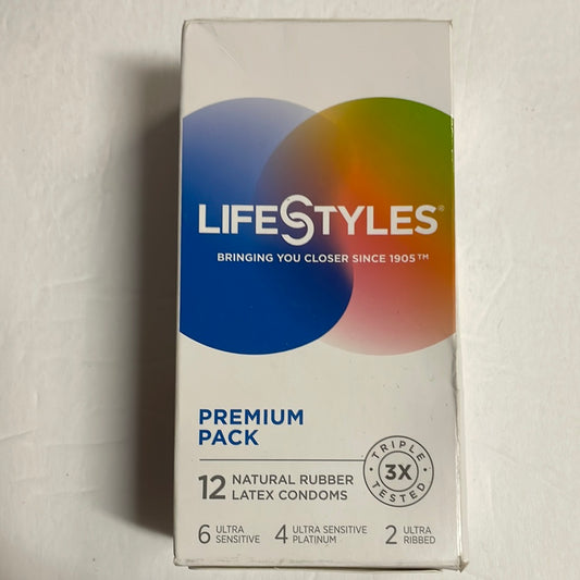 Lifestyles Premium Condoms, 12ct