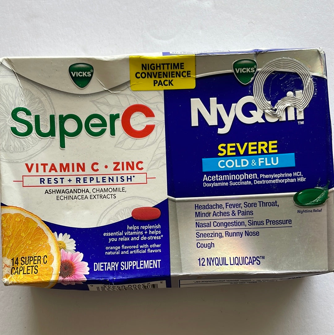 Vicks NyQuil Super C and Severe Cold & Flu Combo