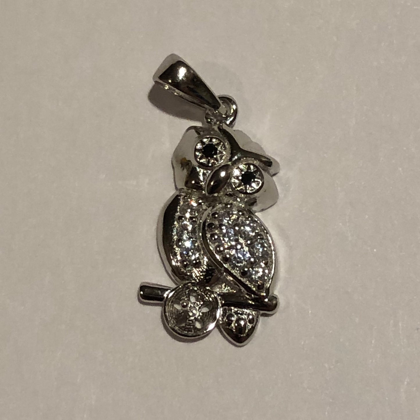 Owl Single-Pearl Pendant Mounting (Sterling silver)