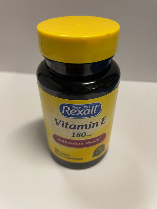 Rexall Vitamin E, 180mg, 50ct