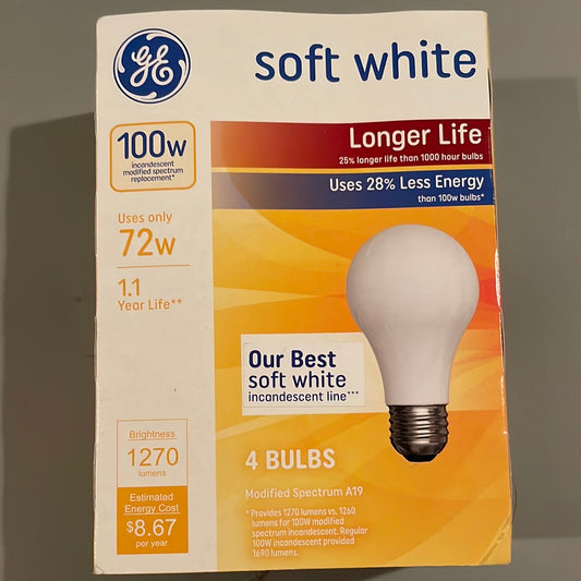 100 Watt Lightbulbs