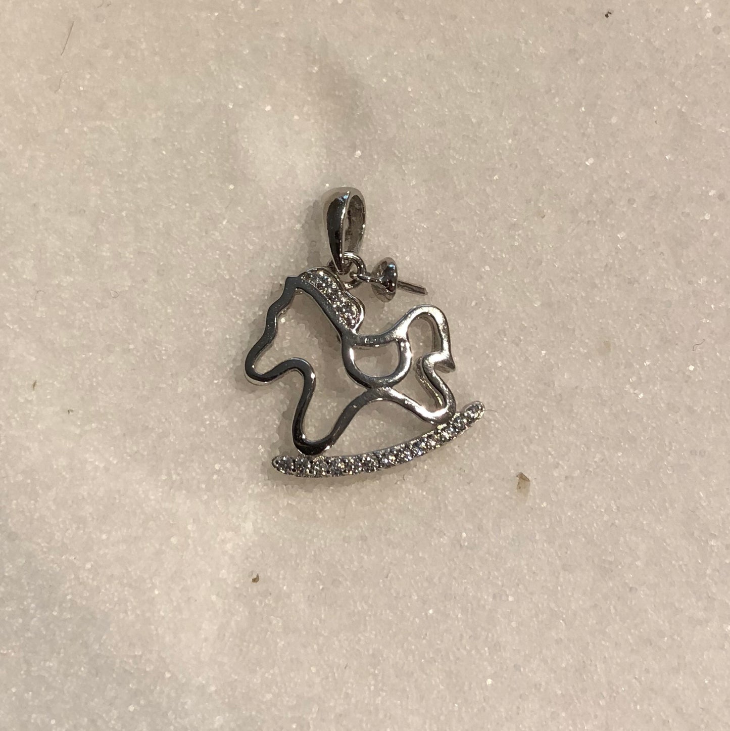 Rocking Horse Single-Pearl Pendant Mounting (Sterling silver)