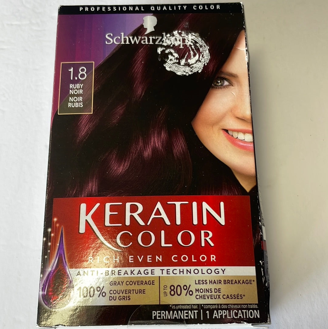 Schwarzkopf Keratin Color Permanent Hair Color