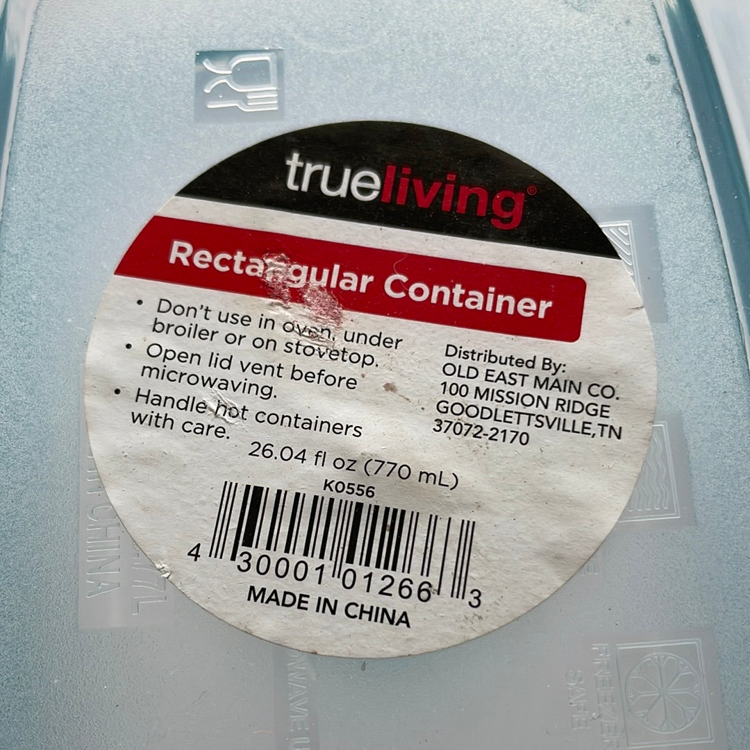 True Living Rectangular Container w/Vent