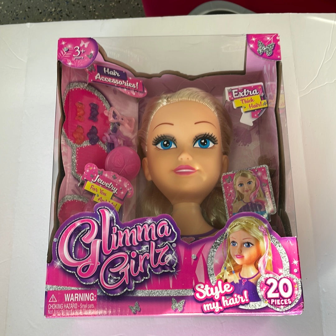 Glimma Girlz Hair Style Doll Head