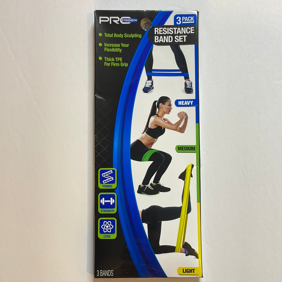 Fitness, Pro Strength Resistance Bands