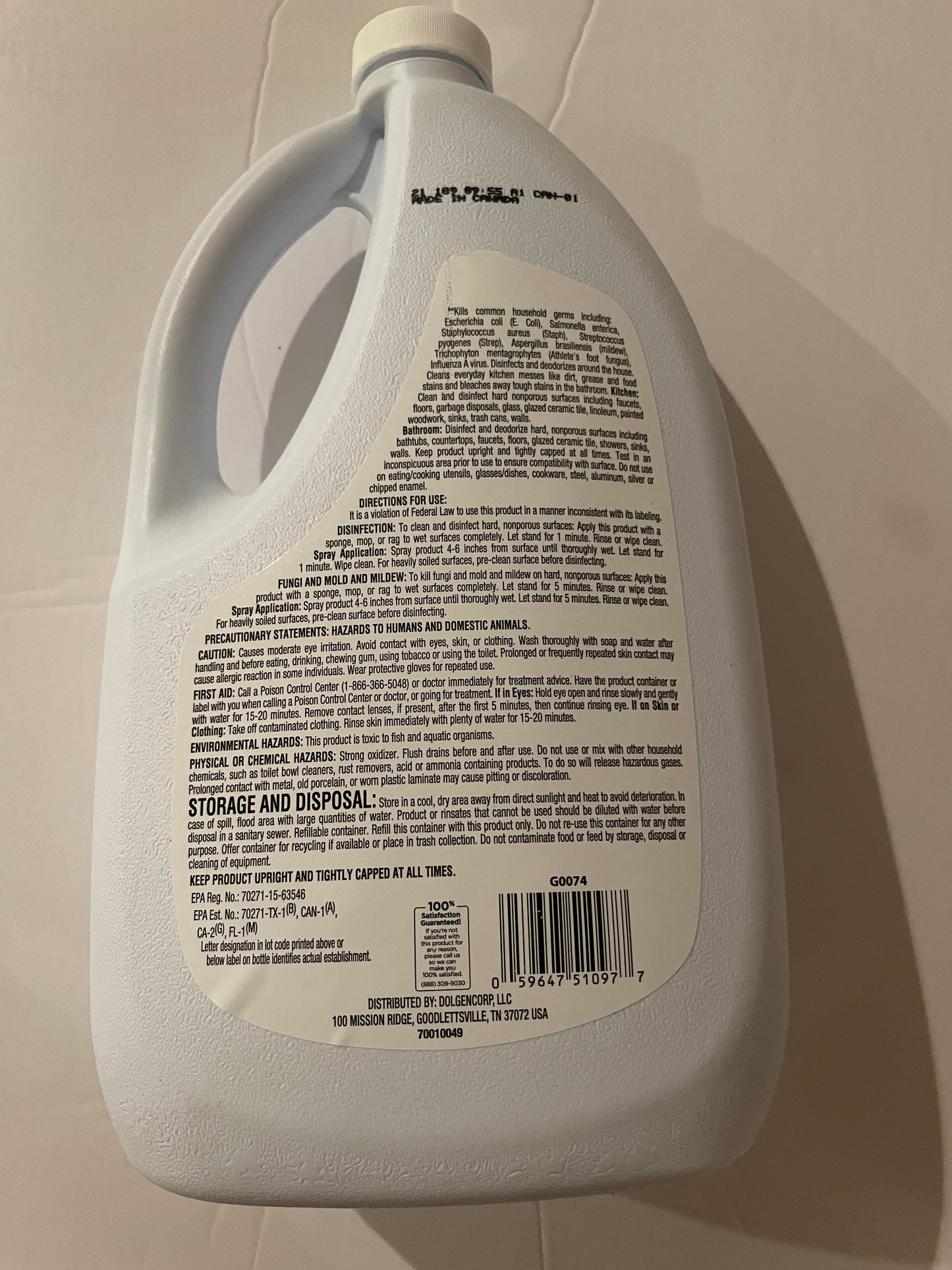 Household, Cleaner With Bleach